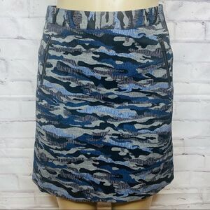 Halogen Camouflage Skirt with pockets
